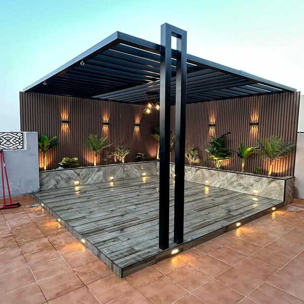 مظلات حديد لتغطية المساحات الخارجية للمنازل